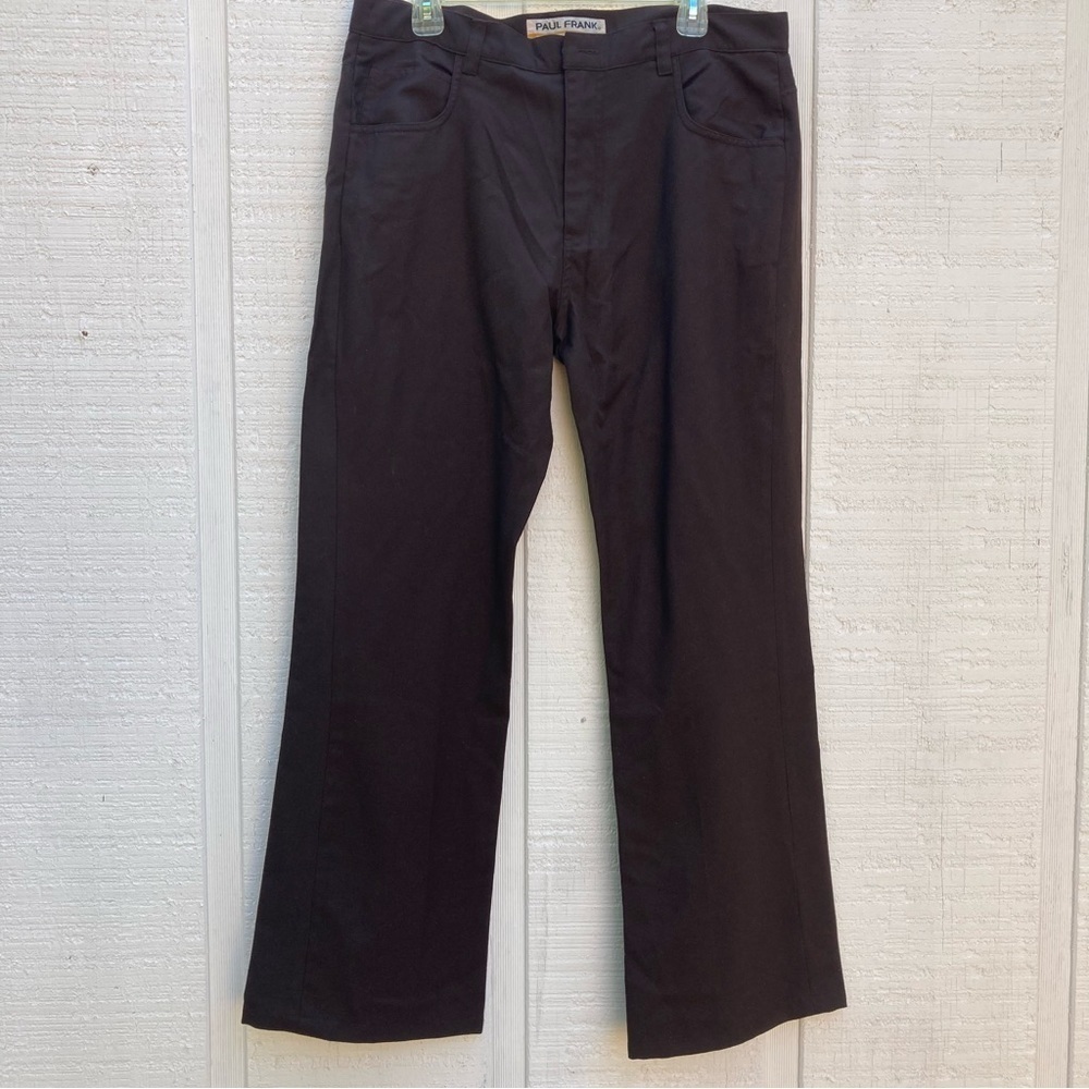 Paul Frank Mens Pants Brown Wide Leg 90s Vintage Streetwear Skater Rare